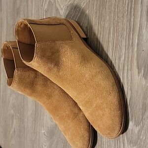 Frye Mila Chelsea Brown Suded Ankle Slip On Bootie Boots 7.5